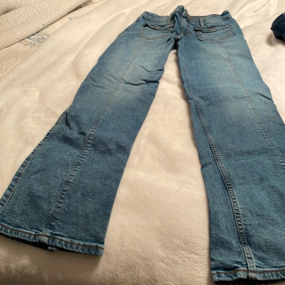 Abercrombie kids wide leg jeans size 11/12 long